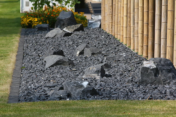 grey rock garden
