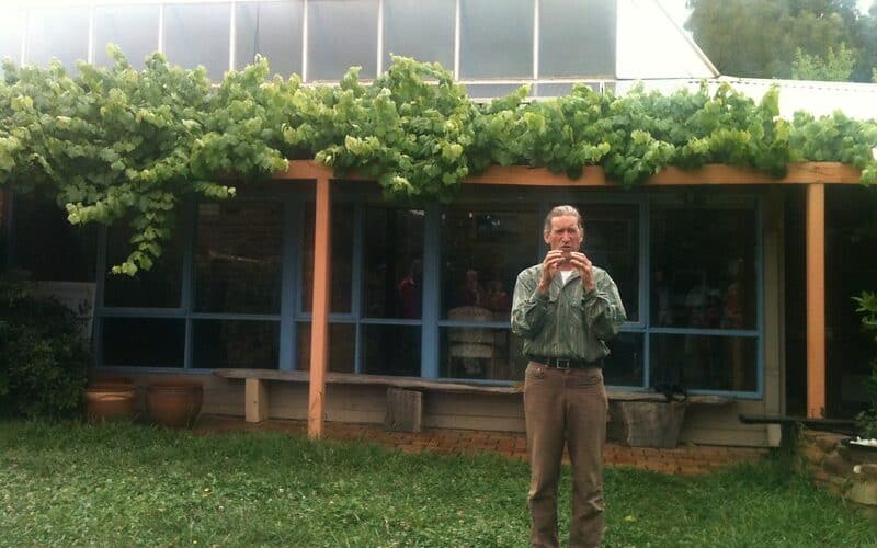 David Holmgren at his house Melliodora